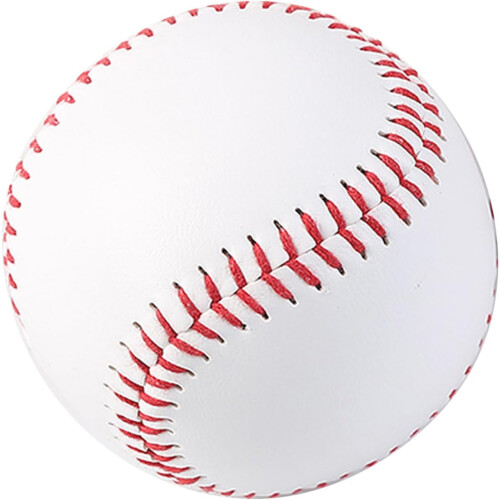 9' Soft PVC Leather Baseball Training Baseball Sports Exercise Stress Hitting Replacement 2