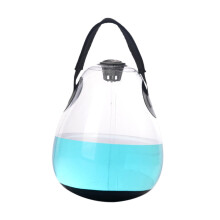 Water Filled Kettlebell, Fitness Equipment, Weight Load Exercise, Travel Kettlebell, Strength Training for Home Gym Clear 10 kg