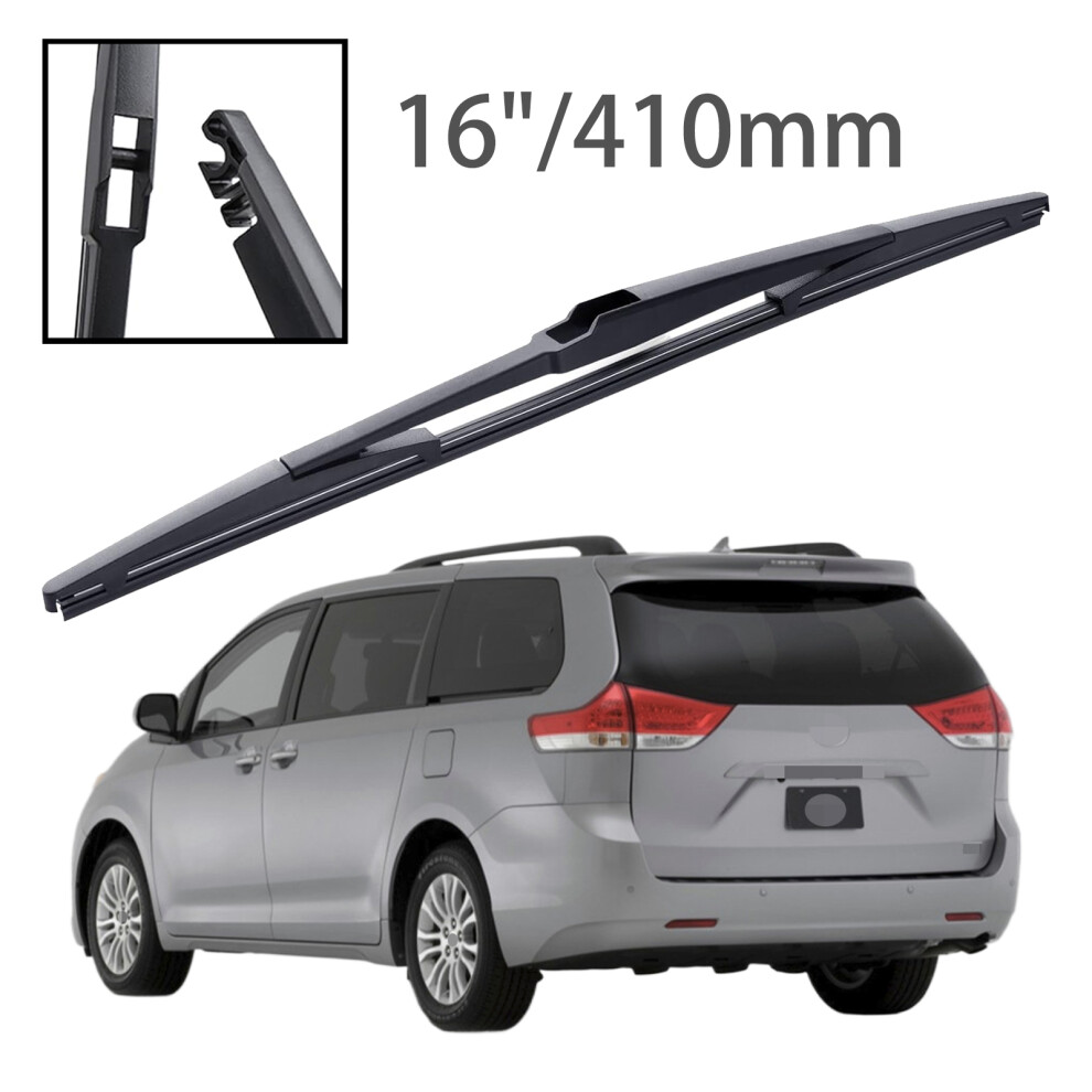 (16 Inches) 16" Rear Windshield Windscreen Washer Wiper Blade For Toyota Sienna Xl30 2010-2020 Car Accessories Accsesories 6935158905164