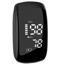 (Black) Finger Pulse Oximeter Blood Oxygen Meter Monitor Sensor Fingertip SpO2 Measure Oxygen Saturation Monitor