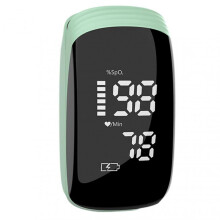 (Green) Finger Pulse Oximeter Blood Oxygen Meter Monitor Sensor Fingertip SpO2 Measure Oxygen Saturation Monitor