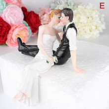 (E) 12 Style Fashion Synthetic Resin Bride&groom Figurine Wedding Cake Topper Craft