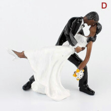 (D) 12 Style Fashion Synthetic Resin Bride&groom Figurine Wedding Cake Topper Craft