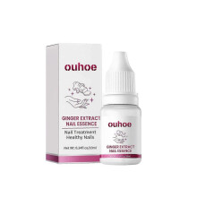 1-3x OUHOE Ginger Nail Care Essence, Gray Nail Moisturizing Care Exfoliating Beauty Nail Essence