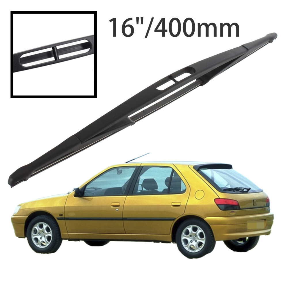 (16 Inches) 16" Rear Windshield Windscreen Washer Wiper Blade For Peugeot 306 Hatchback 1999-2003 Car Accessories Accsesories 6935158903269
