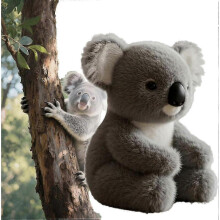 The Koaly Emotional Healing On Demand, Koaly Plush for Emotional Support, Mimics Natural Movements for Realistic Comfort, Cuddly Stuffed Anima New
