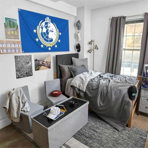 Polyester Double Sided Super Earth Banner for College Dorm Decor 2