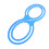 Knitting Loom 8 Shape Plastic Blue Loom Kit with 7