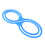 Knitting Loom 8 Shape Plastic Blue Loom Kit with 11