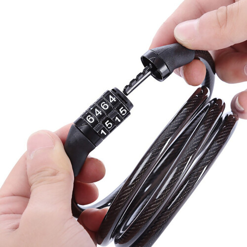 Bike Cable Lock Manganese Steel Chain 4 Digit 2
