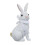 Simulation Bunny Figurine Easter Tabletop Deco Craft Ornament White-A 1