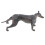 2pcs Simulation Wild Animal Model Figure Toys Figurine Home Decor Greyhound 3