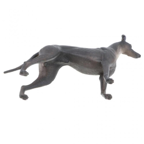2pcs Simulation Wild Animal Model Figure Toys Figurine Home Decor Greyhound 2