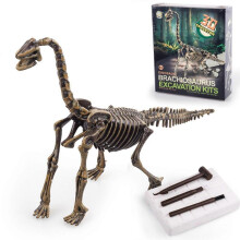 (style 4) Excavation Set Toys Animal Figurine Brachiosaurus Skeleton Fossil Pvc Assembly Dinosaur Model Action