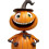 (B) Halloween Miniatures Garden Figurines Resin Pumpkins Ghost Ornaments 3