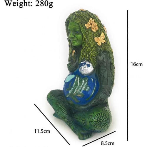 M Figurine, M Ornt, Millennial Gaia M Statue, Resin 1