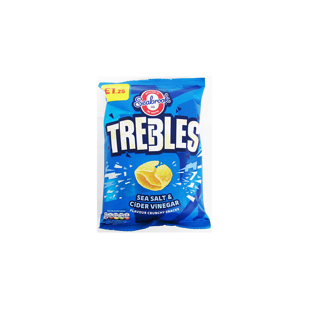 Seabrook Trebles Salt & Cider Vinegar 60G (Pack Of 12)