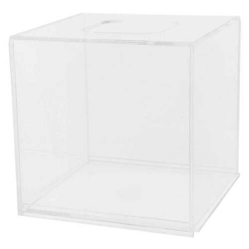 Transparent Tissue Storage Minimalist Decor 5.5x5.5x5.5in 1Pack 1