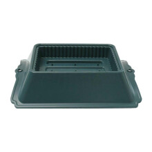 Floral Casket Saddle Seedling Starting Tray for Headstones Lawn Graveyard