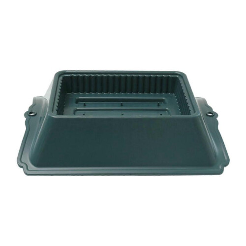 Floral Casket Saddle Seedling Starting Tray for Headstones Lawn Graveyard