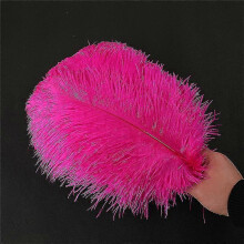 (10pcs, Ros red) 1~50pack 30-35cm Large Ostrich Feathers Plume Craft Wedding Party Decorations