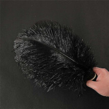 (20pcs, Black) 1~50pack 30-35cm Large Ostrich Feathers Plume Craft Wedding Party Decorations