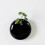 Set Of 2 Mini Wall-Mounted Ceramic Flower Pots White / Black 3