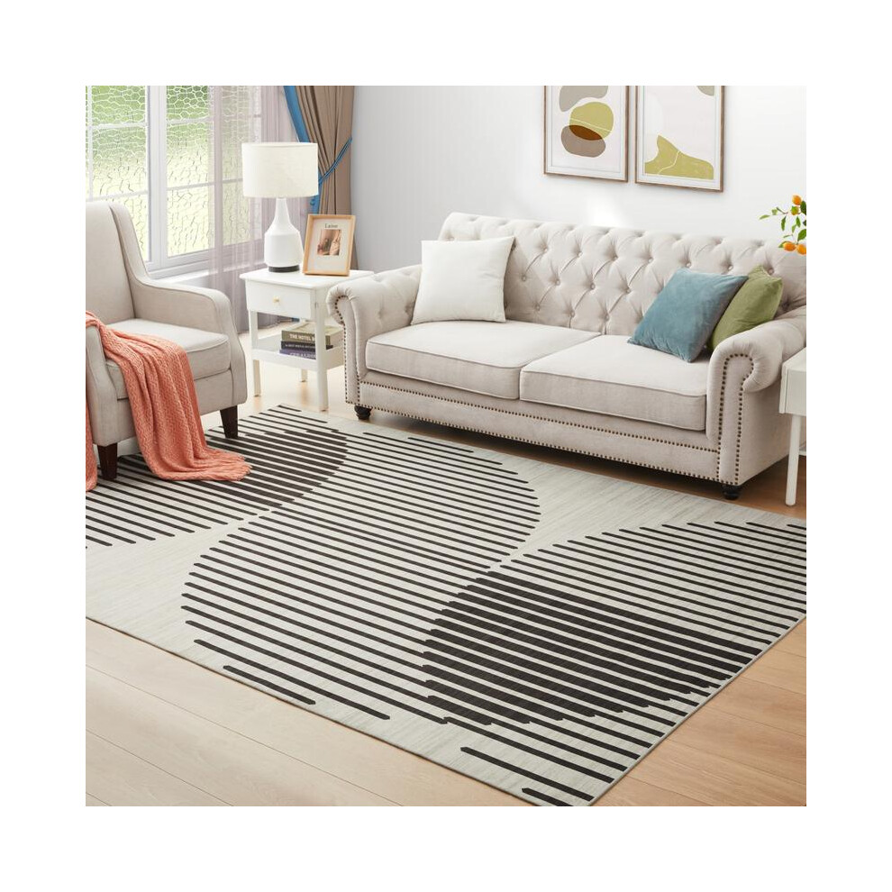 (JETT, 40x60) Modern Area Printed Rugs JETT for Living Room, Bedroom, Hallway | Non-Slip, Durable, Soft Floor Rugs-image-OPC-PJ7CDN8-NEW
