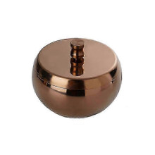 Outdoor stainless steel ashtray with lid (large rose gold) 1 piece