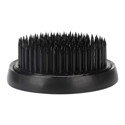 Black Round Ikebana Kenzan Needle Flower Pin Flower Decoration Fixed Arranging Tool (70mm)