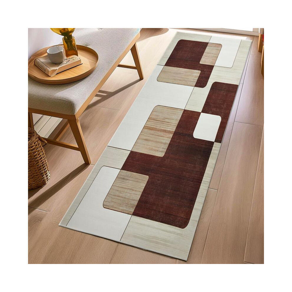 (Viva, (80W x 150L) cm Medium Runner) Fashionable printed long rug - durable, soft, non-slip for hallways, entryways and home decor - stylish and mode-image-OPC-PJ7CFDR-NEW
