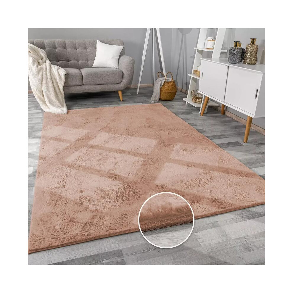 (Mink , 200 x 290 Cm ( XXL Rug )) Luxury super soft fluffy fur rug for living room - indoor floor modern rug for room decoration - non-slip runner rug-image-OPC-PJ7CFSH-NEW