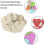 60pcs Heart-Shaped Wood Slices for DIY Crafts and Hanging Decor 3