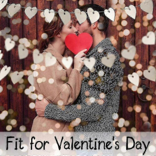 60pcs Heart-Shaped Wood Slices for DIY Crafts and Hanging Decor 1