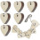 60pcs Heart-Shaped Wood Slices for DIY Crafts and Hanging Decor 1