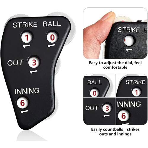 2 Pcs Baseball Clicker Softball Referee Not Easy to Move 1