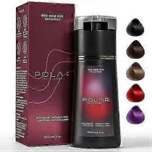 (red) Hair Dye Shampoo,Polar Hair Dye Shampoo, Polar Haircare Instant Dye Shampoo, Natural Hair Color Shampoo