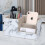 Pencil holder (Gold Border & White Marble) 4