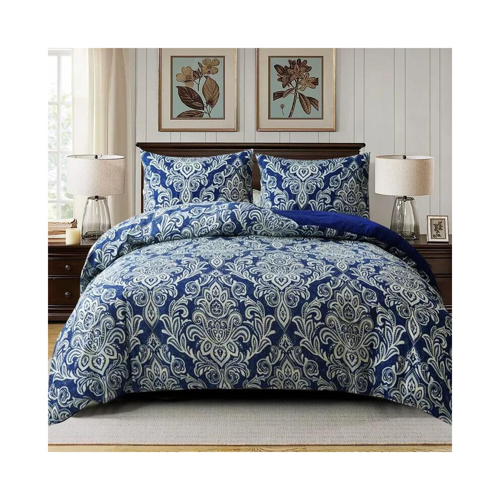100% Rich Cotton Duvet Quilt Cover Bedding Set Double King & Super King Size luxury  bedding duvet  cover duvet duvetcoverset bed  cover quilt  cover