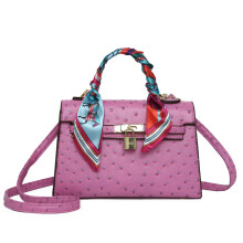 (Pink) New Kelly Bag Shoulder Bag Lock Handjob Crossbody Bag