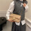 Fashionable crossbody square bag on shoulder bag 5