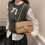 Fashionable crossbody square bag on shoulder bag 4
