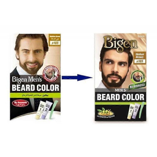 (Medium Brown) Bigen Men's Beard Colour (various)