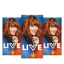 (030 Mango Twist x3)Schwarzkopf Live Hair Colour 099 Deep Black - Pack Of 3