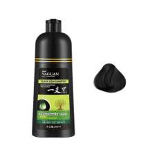 (1pcs, black) Yaguan Herbal Black Dew Shampoo, Black Hair Dye Shampoo 3-In-1 Dye Hair Colorin