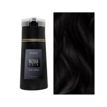 (1Pcs, Black) Hair Dye Shampoo, Nova Instant Hair Dye Shampoo, Quick Color Application, Gentle Color Fixative