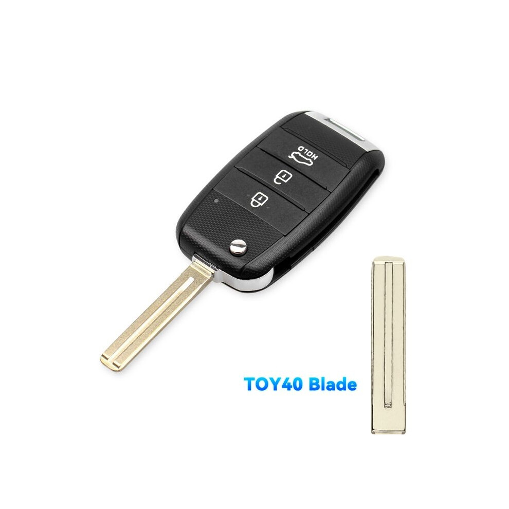 Remote Car Key Shell, 3 Bt, Kia Carens, Ceed, Rio, Sportage, Optima, Sorento, Cerato, Soul, Forte, Selchassis 9400448093410