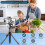Professional Wireless Lavalier Microphone, 2 Pack, Noise Reduction, Clear Recording 2
