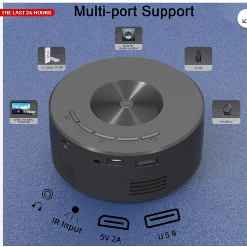 Mini WiFi Projector Portable LED Home Theater Android TV Bluetooth USB 1080P 2