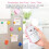 Mini Portable Bluetooth Thermal Printer, 10 Rolls Adhesive Paper, Compatible with Android/iOS, Pink 4